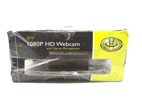 Web cam Gear Head 1080P 8MP Widescreen con microfono doble