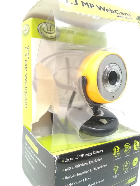 Web cam 1.3 MP con visión nocturna Gear Head WC1400YLW