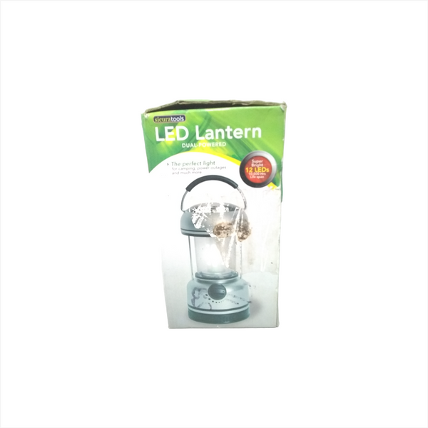 Linterna camping portatil de mano 12 luces Led regulable AC y Baterías