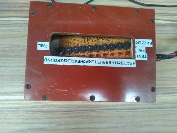 Equipo industrial base calentador y consola de prueba