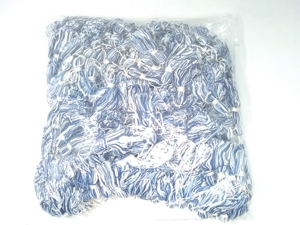 Paquete 100 Piezas Moño 1.5 Hilo Estambre Borla Azul Blanco