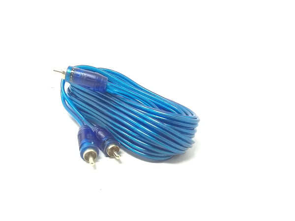 Cable RCA interconexión audio blindado en espiral de 2 canales