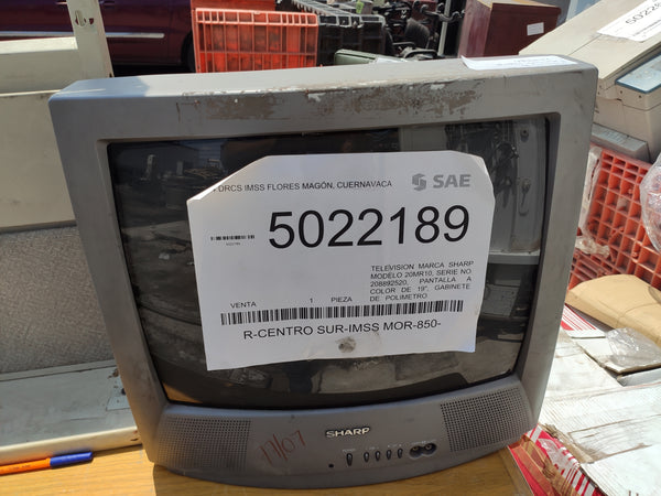 Televisión SHARP a color de 19"