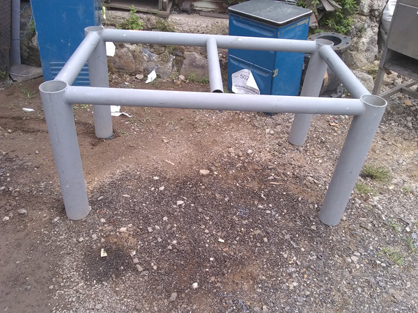 Base De Mesa Metalica Acabado Gris
