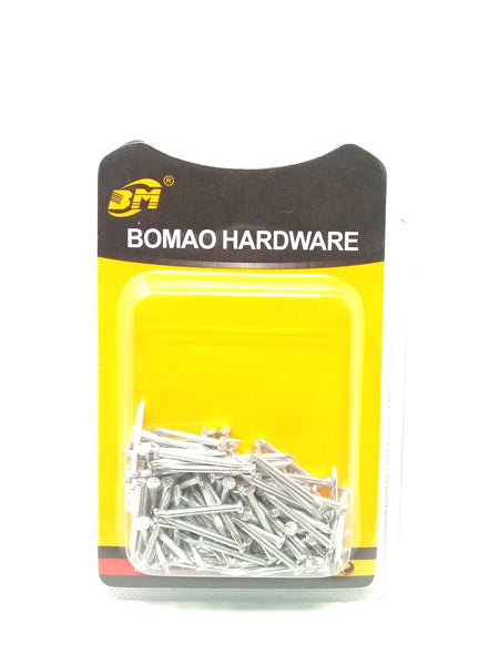 blíster con 1.35 pzas de Clavos Galvanizados Bomao Hardware 20x1.7MM  peso  70g
