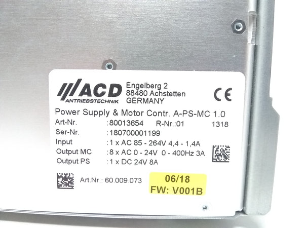 Fuente De Poder Y Controlador De Motor Asys A-ps-mc 1.0