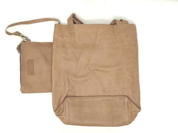 Bolsa De Piel Para Mujer Con Cosmetiquera Casita Xaman