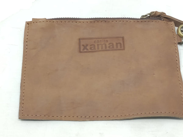 Bolsa De Piel Para Mujer Con Cosmetiquera Casita Xaman