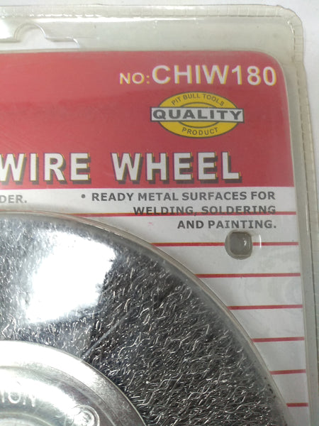 Carda Cepillo Alambre De Acero 6 X 1/2 Pulgadas Para Esmeril Grillo