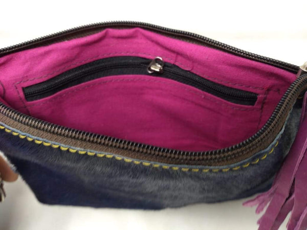 BOLSA CARTERA MUJER DE PIEL CON ESTAMPADOS