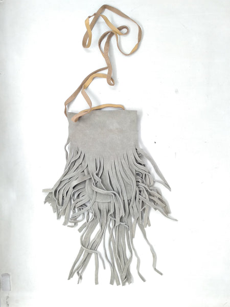 Bolsa Cartera De Gamuza Piel Con Flecos Para Mujer