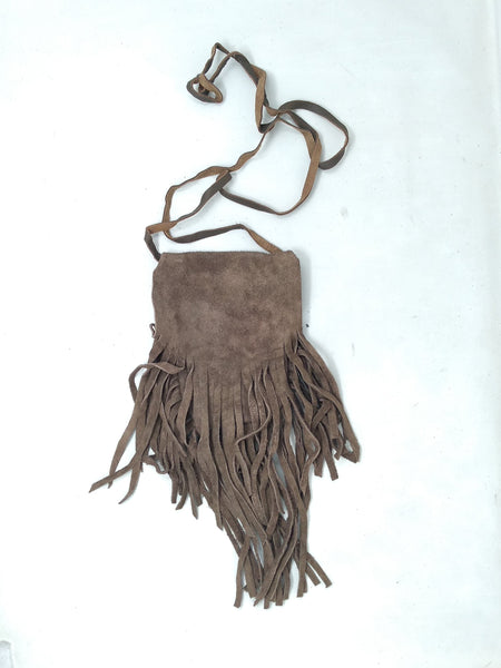 Bolsa Cartera De Gamuza Piel Con Flecos Para Mujer