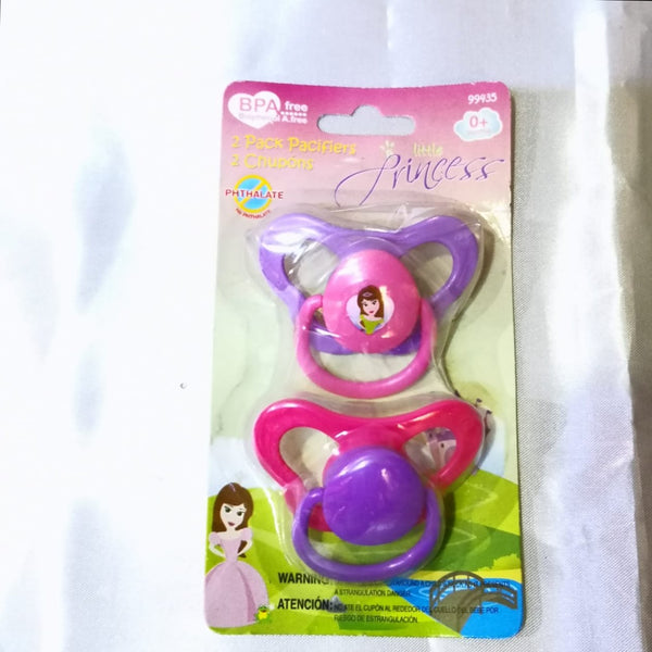 Paquete 2 Chupones Para Bebe Princesa Bpa 0 Meses