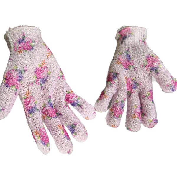 100 Pares De Guantes Para Baño Exfoliantes Avon Flores