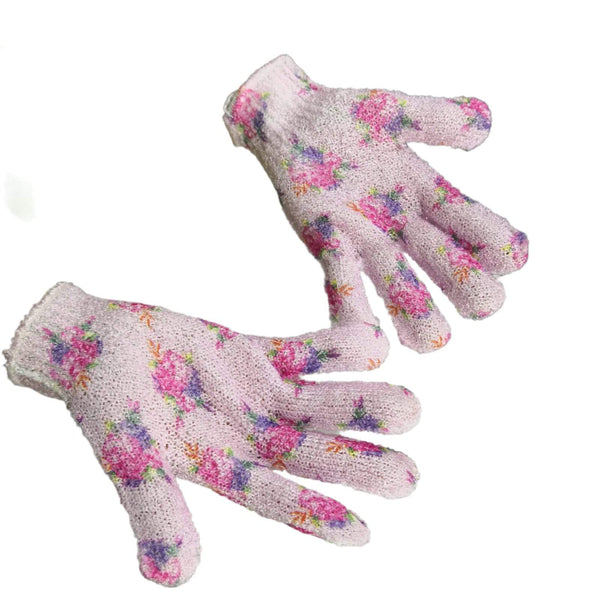 100 Pares De Guantes Para Baño Exfoliantes Avon Flores