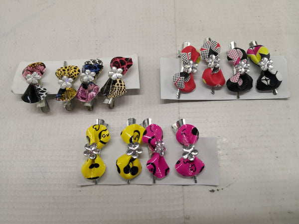 BROCHES MOÑO PARA CABELLO MUJERES  NIÑAS PAQ 48 PZA SURTIDO