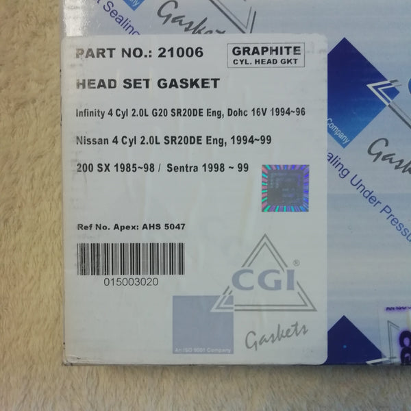 Empaque Juego Juntas De Motor Infinity Nissan