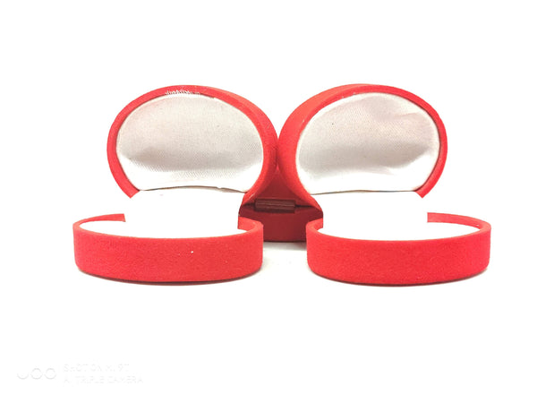 50 Estuche/caja Terciopelo Rojo Anillo/joyeria