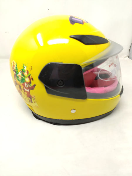 Casco De Moto Infantil Colores Visor Tapa Seguridad Niños