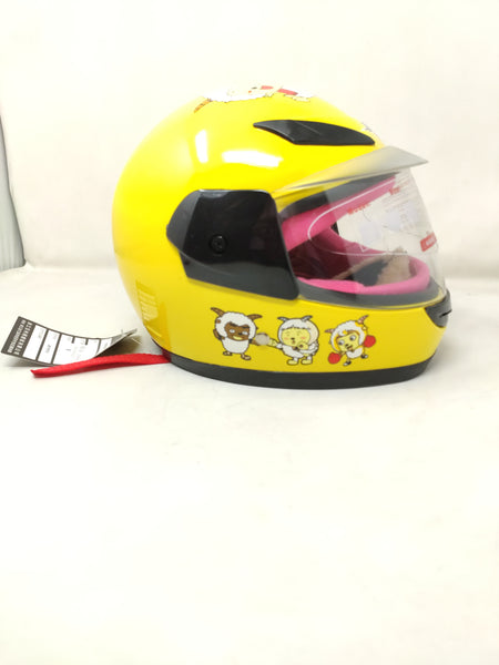 Casco De Moto Infantil Colores Visor Tapa Seguridad Niños
