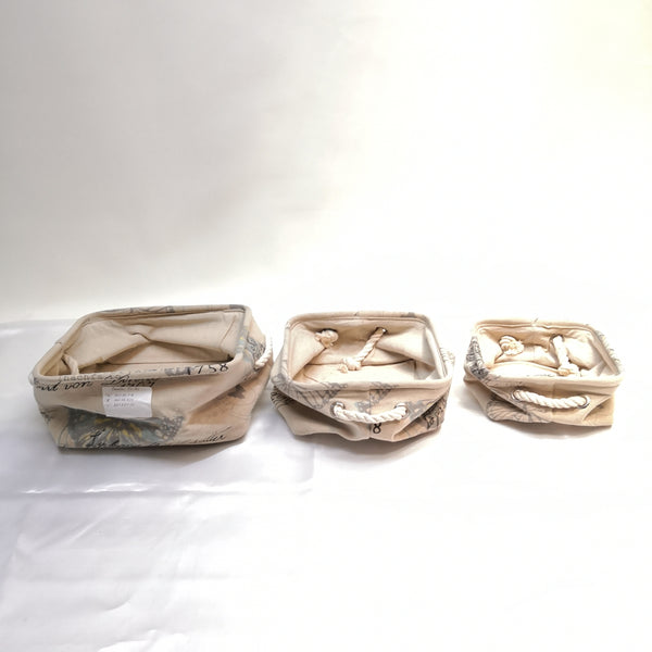 Juego Cesta Almacenamiento Canasta Organizador Plegable Pequeña