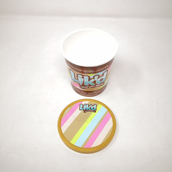 Vaso Carton Con Tapa Para Helado Elote Botana 50 Pzas