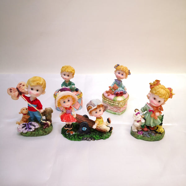 Figura Adorno Decorativo Pequeño Modelos Niños Poliresina