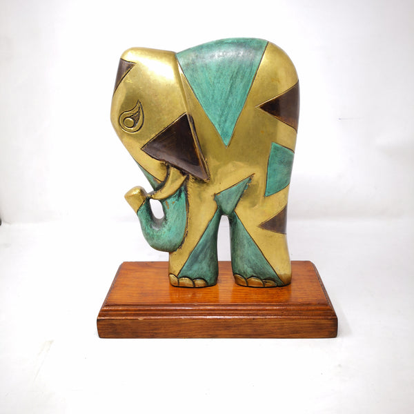 Adorno Decorativo De Elefante Para Coleccion Dorado