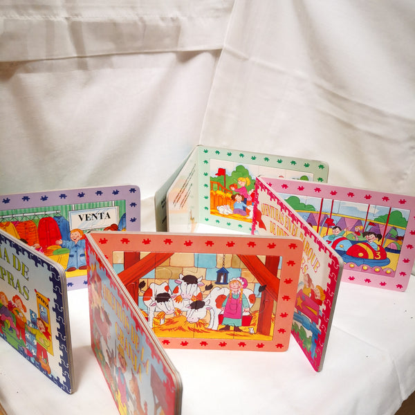 Libro Infantil Rompecabezas 4 Pza Enseñanza Interactiva