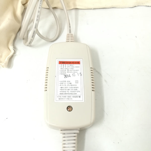 Cojin almohadilla térmica eléctrica control