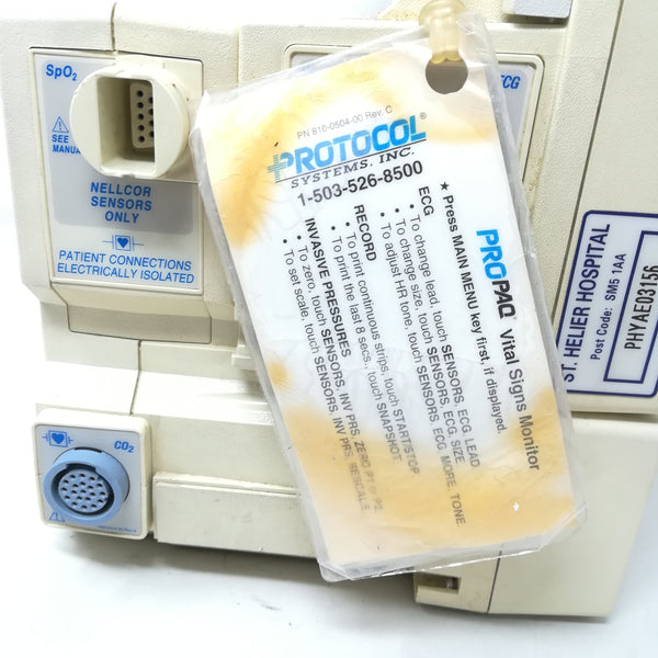 Monitor de signos vitales propaq 106 EL Protocol Systems