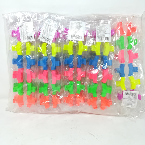 12 pinzas mariposas broche cabello colores fosforescentes