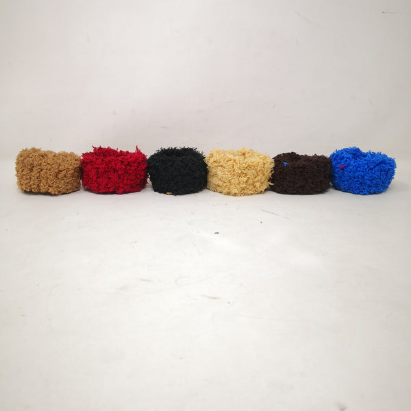 72 DONAS PELUCHE PARA EL CABELLO ACCESORIOS 4X8 CM COLORES