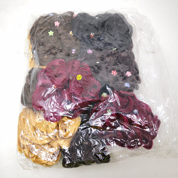 Chongo Dona Para Cabello Postizo Paquete Tonos 12 Pzas