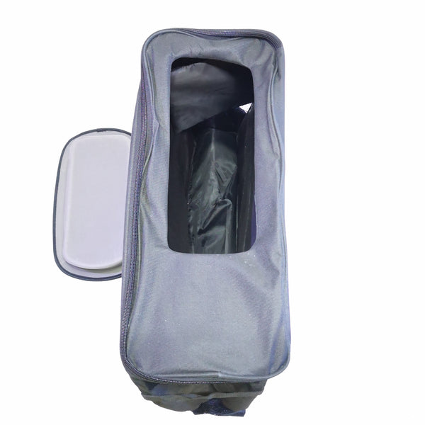 Maletín Hielera Bolsa Negro Con Divisiones 47cm X 29cm X 18cm