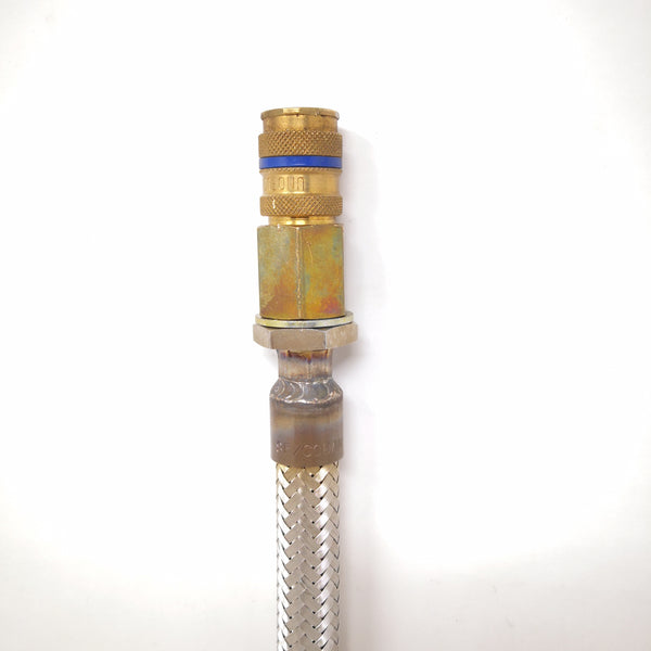 Manguera de acero inoxidable para gas con conexión hembra 42cm