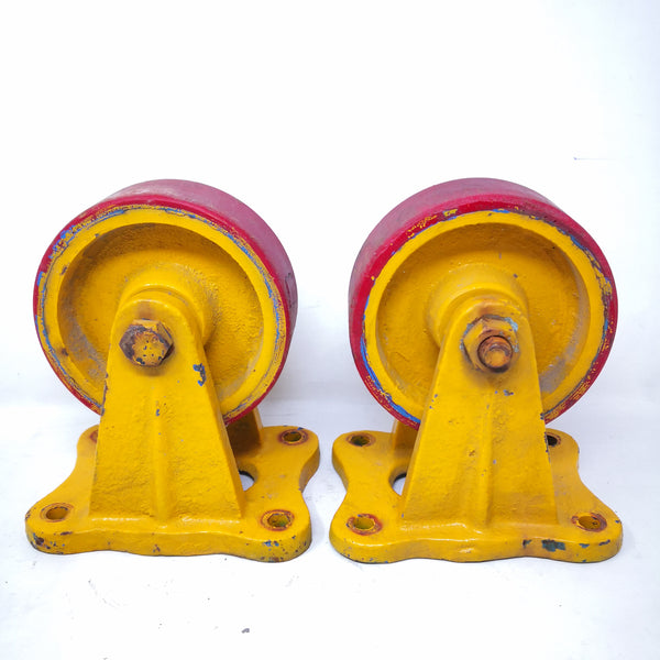 Llanta industrial plástico solido 5pulg Patin pack 2pz