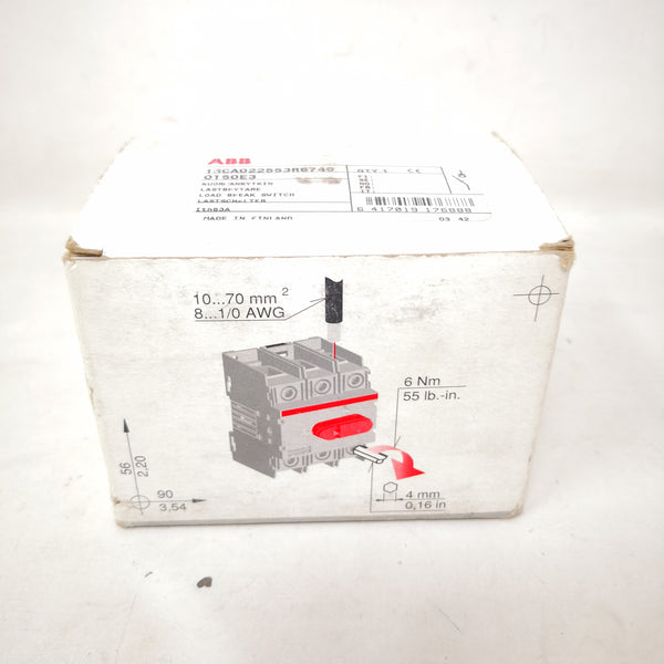 Switch Abb Ot16e3 Interruptor Sin Fusible Desconexion 3 Pole 30a