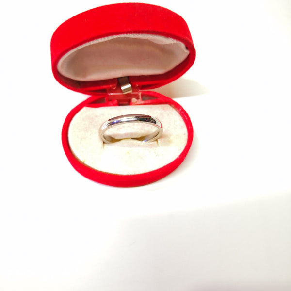 Anillo Plateado Para Pareja