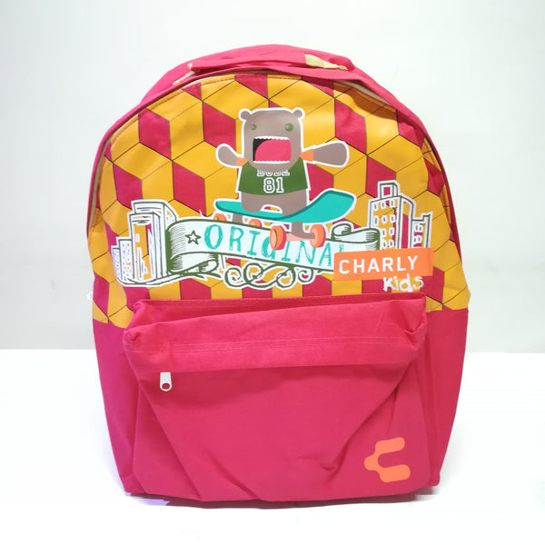 Mochila Roja infantil Charly kids Escolar 44x37x13 cm