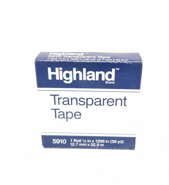 Cinta transparente Highland 5910 12.7mm X 33M pack 2 piezas
