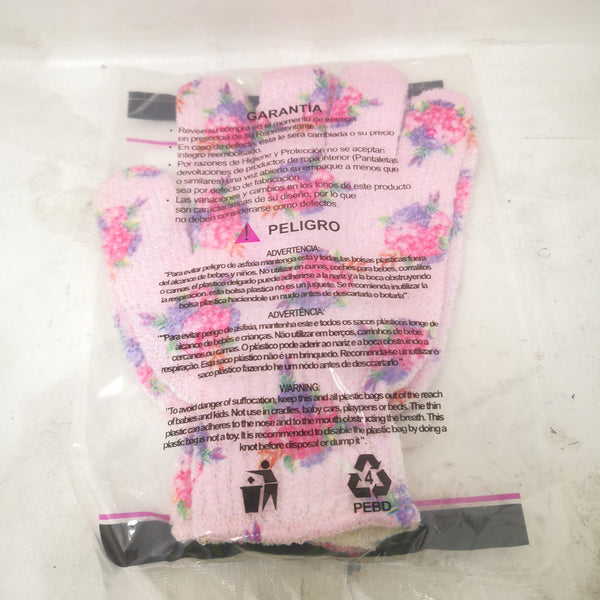 10 Par guantes de baño exfoliantes Avon Flores