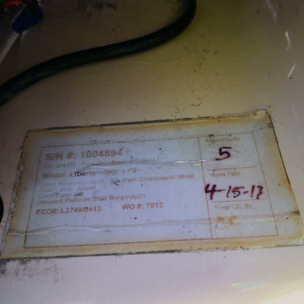 Silla Sillón Reclinable Hidromasaje Spa Pedicure Lexor Liberte