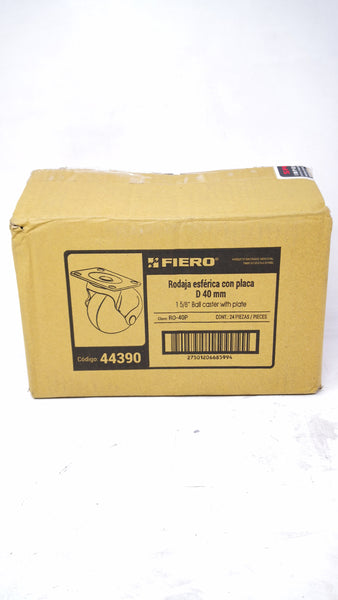 Rodaja esférica con placa fierro 40mm FIERO 44390