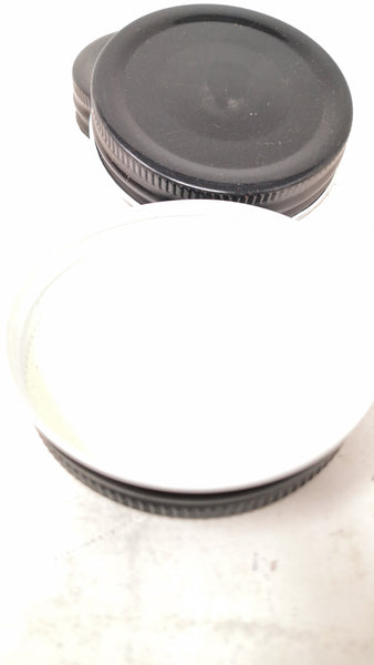 Tapa twist off frasco metálica negra rosca 7.2cm pack 10pz