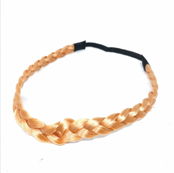 Pack 5 Docenas Diademas De Cabello Trenza Sintética Resorte Mayoristas