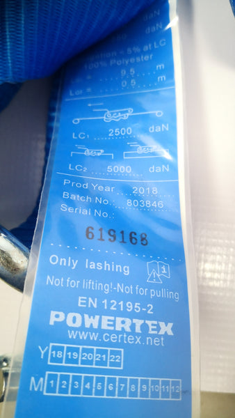 Eslinga Plana Powertex Con Matraca 9.5 M X 5 Cm 619168