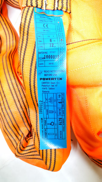 Eslinga Redonda Powertex 802451 Circular Naranja