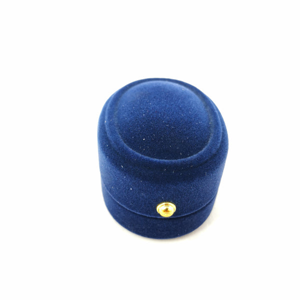 Estuche joyeria regalo caja Anillo aretes Terciopelo Azul / Eli