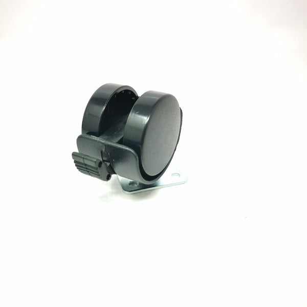 Rodaja Nylon Tipo Yoyo Placa Móvil 40mm Con freno Paq 4 pzs